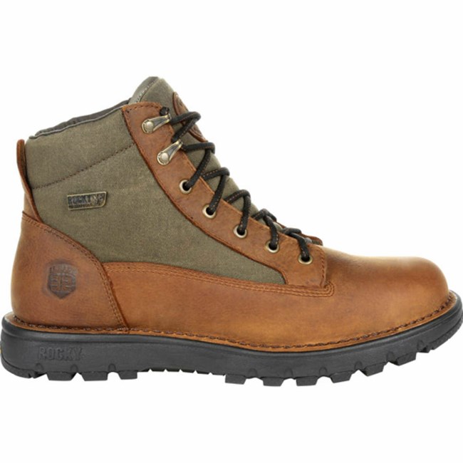 Brown / Green Men's Rocky Legacy 32 Hiking Boots | ACRVE6723