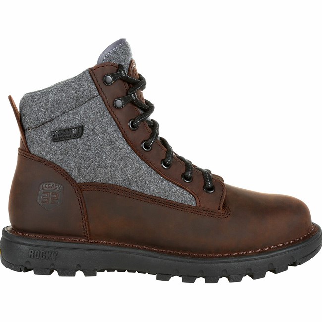 Brown Men's Rocky Legacy 32 Hiking Boots | DBLAZ2793