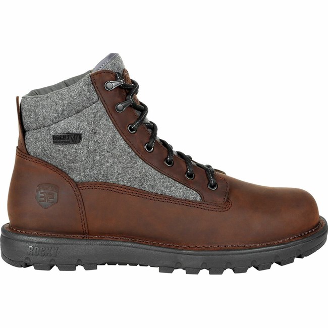 Brown Men's Rocky Legacy 32 Hiking Boots | MOXGU6290