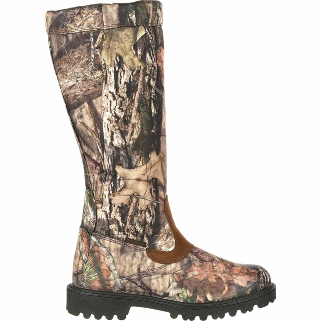 Brown Men's Rocky Low Country Waterproof Snake Boot Hunting Boots | YFMDN5974