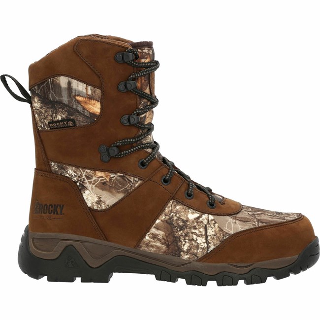 Brown Men's Rocky Red Mountain 800g Insulated Outdoor Boot Waterproof Boots | EBLOM7569