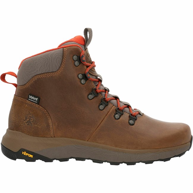 Brown Men's Rocky Summit Elite eVent Hiking Boots | QDOPV1268