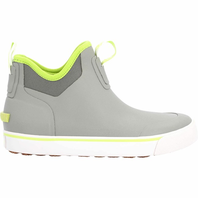 Grey / Light Green Women's Rocky Dry-Strike Waterproof Deck Boot Rubber Boots | GPEOQ0912