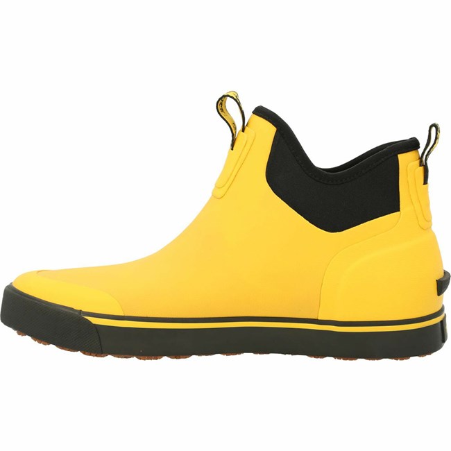 Yellow Men's Rocky Dry-Strike Waterproof Deck Boot Rubber Boots | IMSKF6025